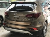 Cần bán Hyundai Santa Fe 2.4 4WD sản xuất 2017, màu nâu