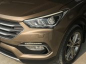 Cần bán Hyundai Santa Fe 2.4 4WD sản xuất 2017, màu nâu