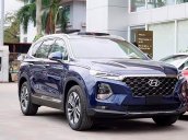 Bán ô tô Hyundai Santa Fe 2.4L HTRAC đời 2019, màu xanh lam, mới 100%