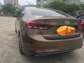 Bán nhanh xe Elantra 1.6AT sản xuất 2017, màu nâu