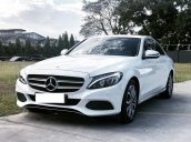 Mercedes-Benz C200 màu trắng/đen đời 2018, siêu mới hộp số 9 cấp, biển Hà Nội