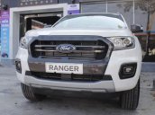 Bán xe Ford Ranger Wildtrak sản xuất 2019, màu trắng, xe nhập, giá chỉ 918 triệu