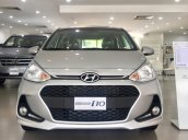 Hyundai Grand I10 1.2 MT màu bạc xe giao ngay, hỗ trợ vay NH, hỗ trợ đăng ký Grab. LH: 0903175312