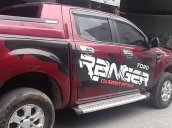 Bán Ford Ranger màu đỏ, đời 2014, đăng ký 2015, máy dầu, 2 cầu, số sàn