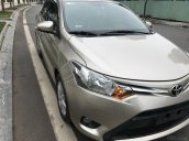 Bán xe Toyota Vios E CVT 2017, màu vàng, tại Hà Nội