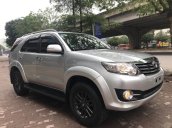 Bán Toyota Fortuner 2015, số tự động, 1 cầu, màu bạc