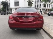 Bán Mercedes C200 sx 2016, model 2017, số tự động, máy xăng, màu đỏ, nội thất màu đen