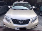 Bán Lexus RX 350 máy xăng, số tự động, 2 cầu, màu vàng cát, sản xuất 2010, đăng ký 2011, nhập khẩu