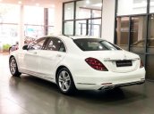 Bán xe Mercedes S450L màu trắng, nội thất nâu 2018 chính hãng