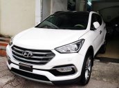 Bán Hyundai Santa Fe full dầu 4W đời 2017, màu trắng