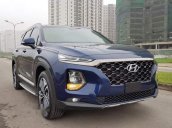 Bán xe Hyundai Santa Fe đời 2019, màu xanh lam