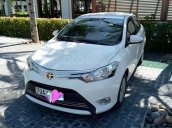 Bán xe Toyota Vios E sx 2016, số tay, máy xăng, màu trắng, xe gia đình sử dụng, xe còn mới