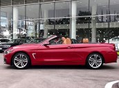 Bán xe BMW 420i Convertible mui trần mới 100%, số tự động, màu đỏ/nội thất nâu da bò