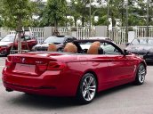 Bán xe BMW 420i Convertible mui trần mới 100%, số tự động, màu đỏ/nội thất nâu da bò