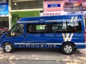 Cần bán Ford Transit S Limousine 2019, màu xanh lam, đưa trước 300 triệu giao xe ngay, bao đậu ngân hàng