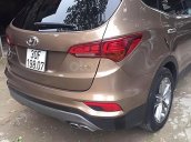 Bán xe Hyundai Santa Fe đời 2018, màu nâu chính chủ