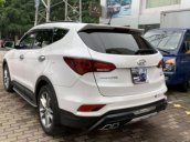 Bán xe Hyundai Santa Fe 2.2 AT 2017, màu trắng