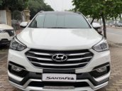 Bán xe Hyundai Santa Fe 2.2 AT 2017, màu trắng