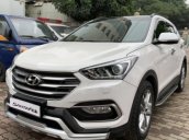 Bán xe Hyundai Santa Fe 2.2 AT 2017, màu trắng