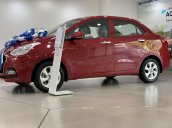 Bán Hyundai Grand I10 Sedan MT đỏ giao ngay, hỗ trợ đăng kí Grab, lấy xe chỉ với 130tr, LH 0977139312