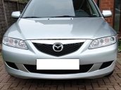 Cần bán xe Mazda 6 số sàn, đời 2004, ĐK 2005 màu bạc