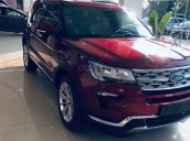 Ford An Đô  - Giảm giá sốc - Giao xe ngay - Hỗ trợ ngân hàng lãi suất thấp chiếc xe Explorer 2.3 Ecoboost đời 2019, màu đỏ