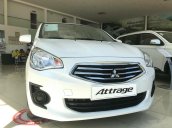 [HOT] Mitsubishi Attrage đời 2019, màu trắng, nhập khẩu nguyên chiếc, giá chỉ 375 triệu