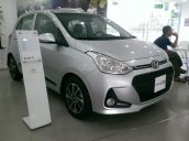 Hyundai Grand I10 1.2 AT bạc giao ngay, hỗ trợ đăng ký Grab, tặng bộ phụ kiện cao cấp. LH: 0977 139 312