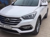 Cần bán xe Hyundai Santa Fe 2.4L 4WD đời 2017, màu trắng chính chủ