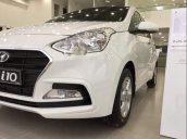 Hyundai Quảng Ngãi bán ô tô Hyundai Grand i10 sản xuất 2019, màu trắng, giá tốt