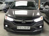 Bán Honda City TOP 1.5CVT màu nâu titan, số tự động, sản xuất 2017, biển Sài Gòn xe đẹp