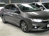 Bán Honda City TOP 1.5CVT màu nâu titan, số tự động, sản xuất 2017, biển Sài Gòn xe đẹp