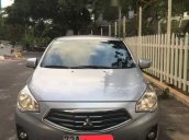 Bán xe Mitsubishi Attrage CVT 2015 nhập Thái Lan, màu xám bạc, đã đi 57.000km