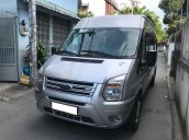 Cần bán xe Ford Transit 2018 số sàn, máy dầu, xe màu bạc 16 chỗ