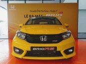 Honda Brio RS 2019, màu vàng, giao ngay, hỗ trợ vay 90%, giá tốt