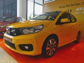 Honda Brio RS 2019, màu vàng, giao ngay, hỗ trợ vay 90%, giá tốt