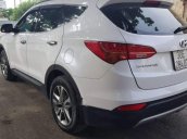 Cần bán Hyundai Santa Fe 2.2 máy dầu, màu trắng Sx 2015, xe tư nhân chính chủ