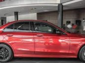 Bán Mercedes C300 AMG năm sản xuất 2019, màu đỏ, mới tinh 100%

