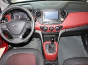 Bán Hyundai Grand i10 sedan 1.2AT đời 2017, màu đỏ