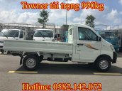 Bán Thaco Towner 990, tải trọng 990kg, thùng dài 2m5, thủ tục đơn giản, hỗ trợ tận tình