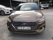 Bán Hyundai Accent 1.4AT màu nâu titan, bản đủ cao cấp sản xuất 2018 biển Sài Gòn 99%