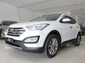 Bán Hyundai Santa Fe 2.4AT 4WD 7 chỗ sx 2015, màu trắng, giá tốt