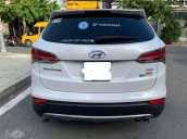 Bán Hyundai Santa Fe 2.2AT đời 2015, màu trắng, nhập khẩu, đi được 47000 km