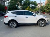 Bán Hyundai Santa Fe 2.2AT đời 2015, màu trắng, nhập khẩu, đi được 47000 km