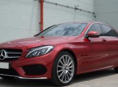 Bán Mercedes C300 AMG đời 2017, màu đỏ, nội thất xám cực đẹp