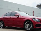 Bán Mercedes C300 AMG đời 2017, màu đỏ, nội thất xám cực đẹp