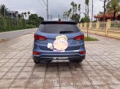 Bán xe Hyundai Santa Fe 2.2L 4WD 2017, màu xanh lam xe gia đình 