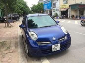 Cần bán gấp Nissan Micra đời 2005, màu xanh lam, nhập khẩu, Sx tại Anh, khung sườn tiêu chuẩn Châu Âu