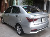 Bán Hyundai Grand i10 1.2MT sedan màu bạc, số sàn, bản đủ, sản xuất 2018 đi 17000km