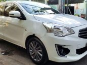 Cần bán Mitsubishi Attrage CVT sản xuất năm 2017, màu trắng